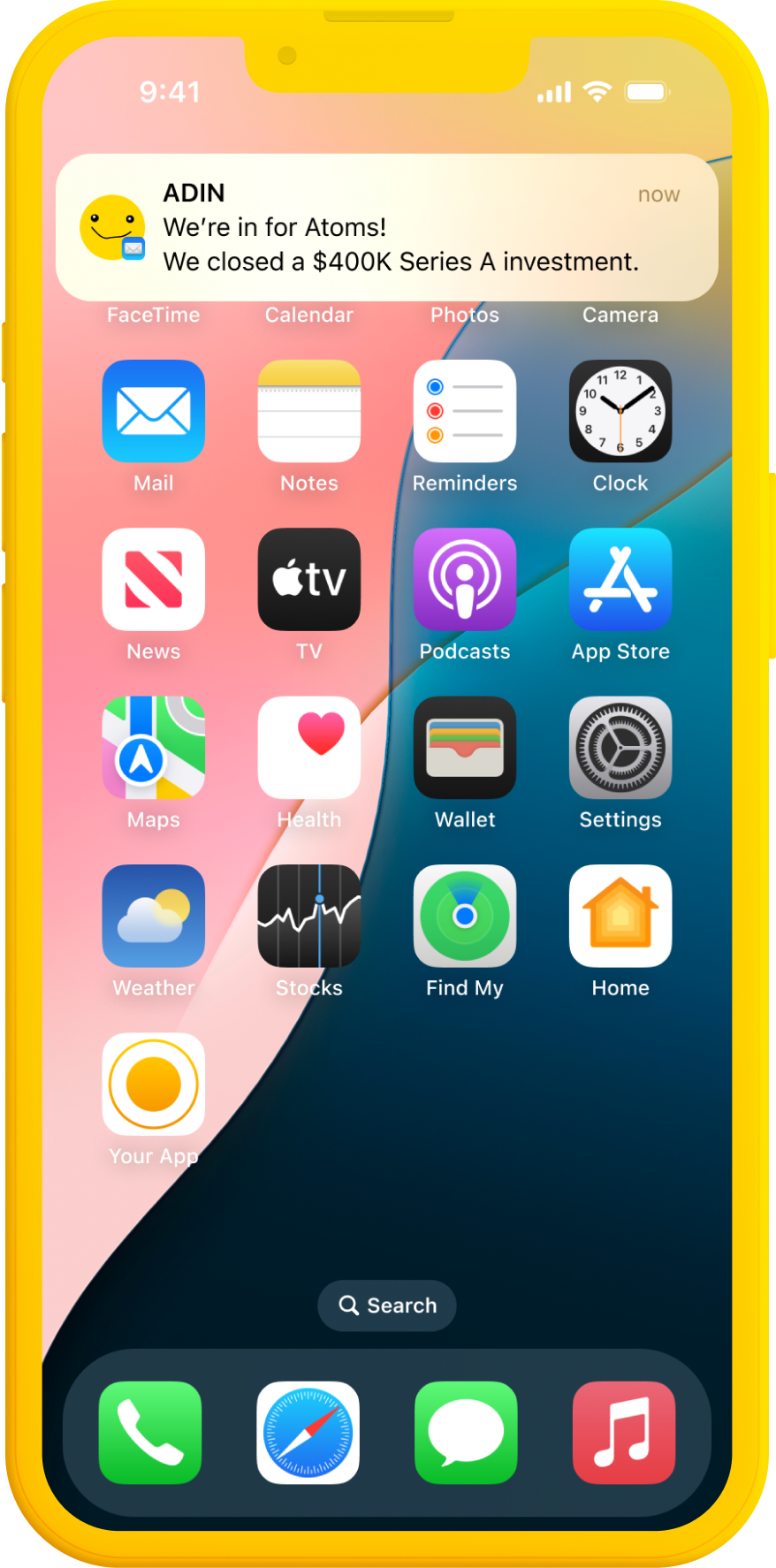 Mobile notification showing deals coming to you